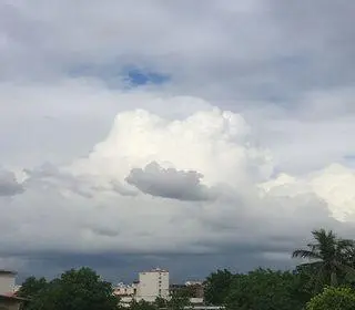 céu nublado
