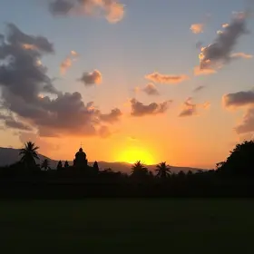 pôr do sol de Colatina