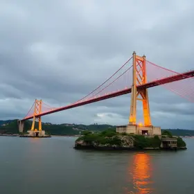 obras na Ponte Florentino Avidos