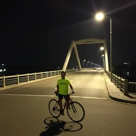 iluminação na Ponte Florentino Avidos