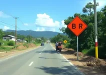 obras de desvio na BR 259