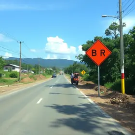 obras de desvio na BR 259